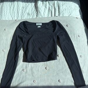 Babaton Black Long Sleeve Bodysuit